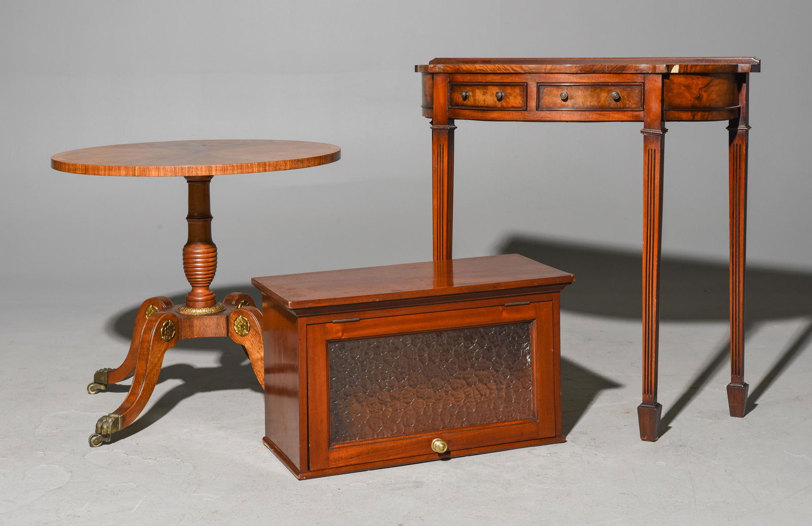 2 English Occasional Tables & Small Cabinet (1 of 3)