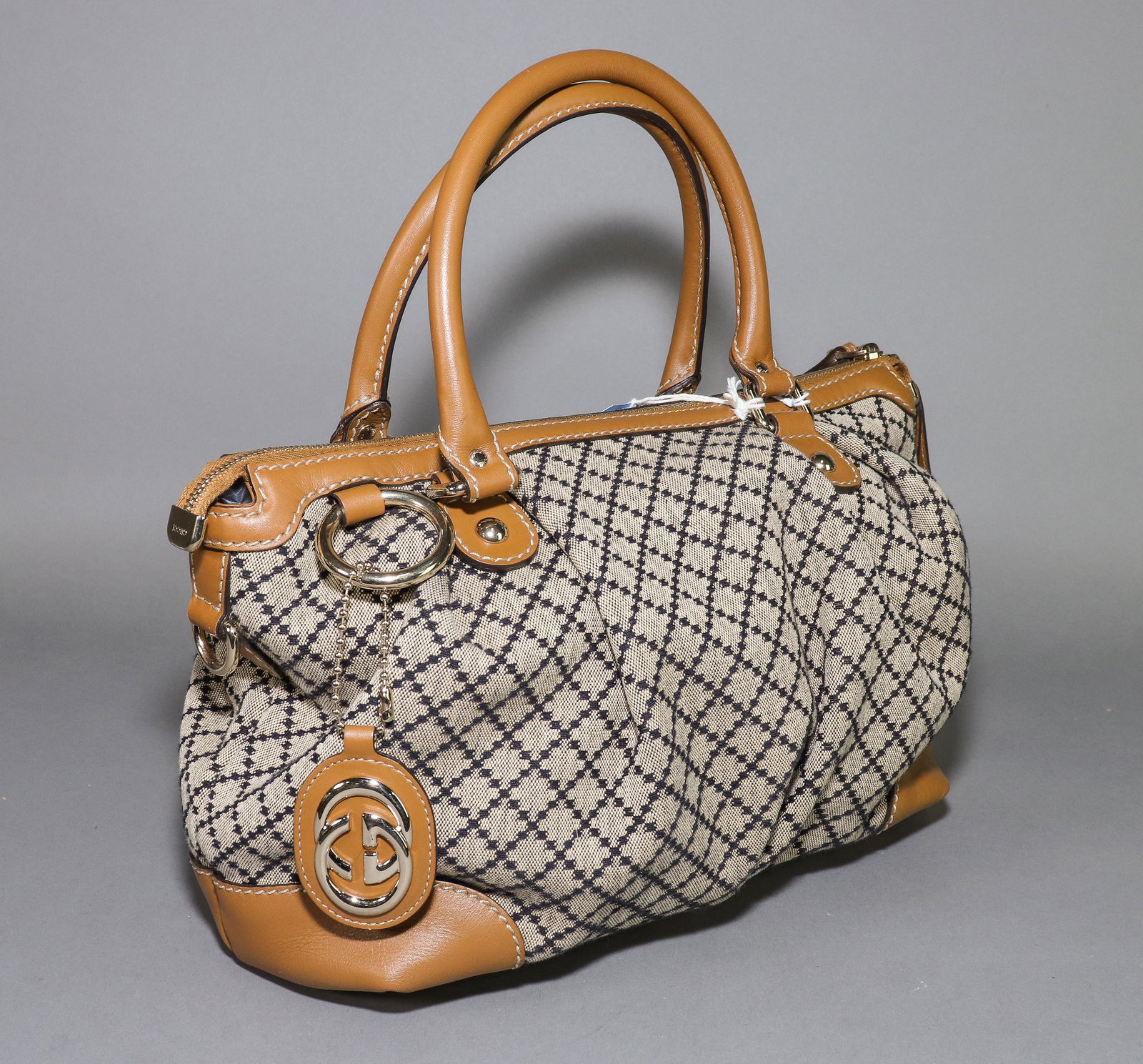 Gucci Small Sukey  in Beige/Brown Diamante Canvas (1 of 4)