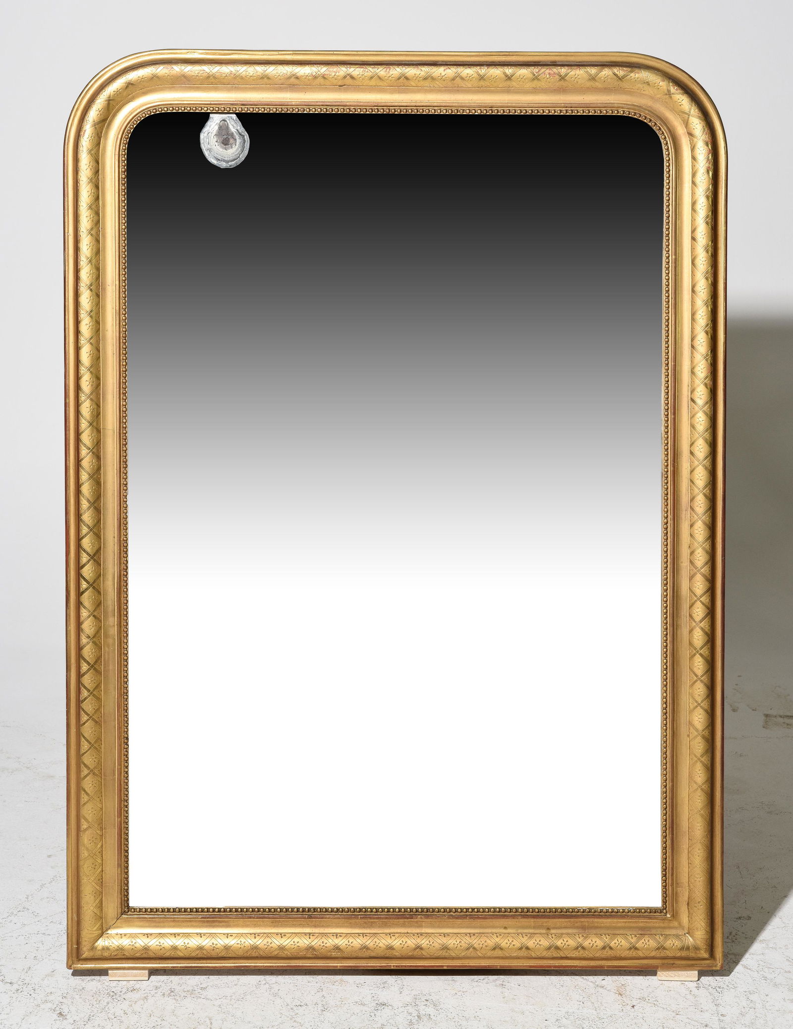 Louis Philippe Style Oak Framed Mirror (1 of 5)