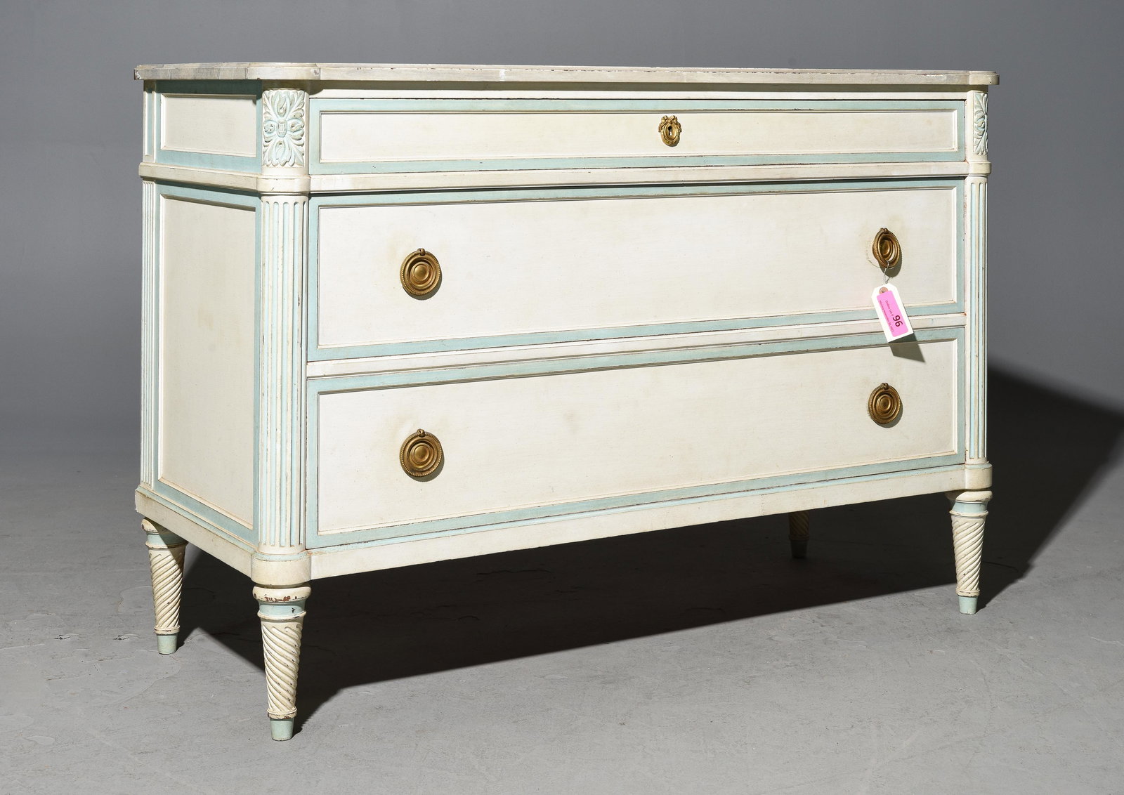Louis XVI Style Painted Chest / Commode (1 of 5)