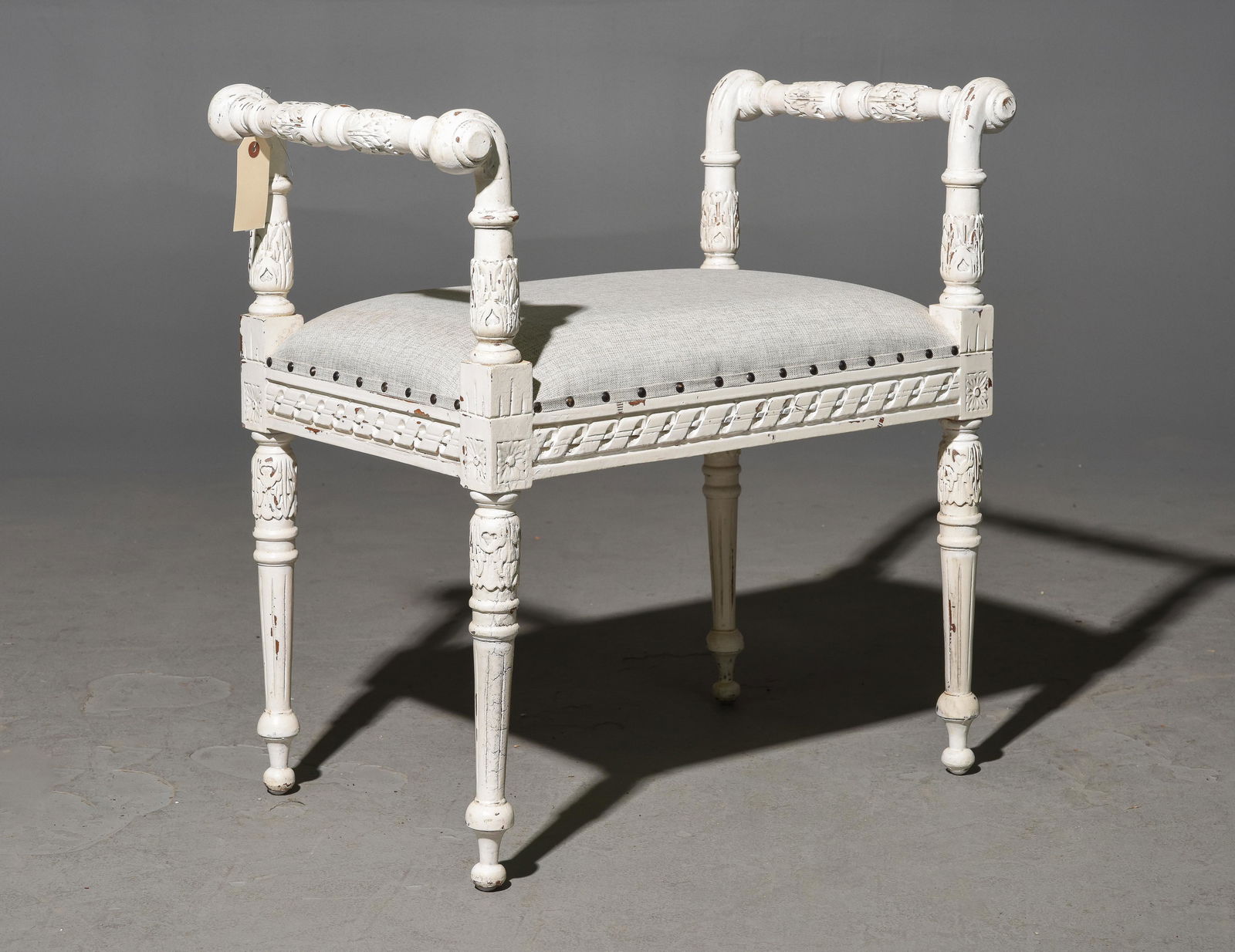 French Style Painted Bench / Stool (1 of 3)