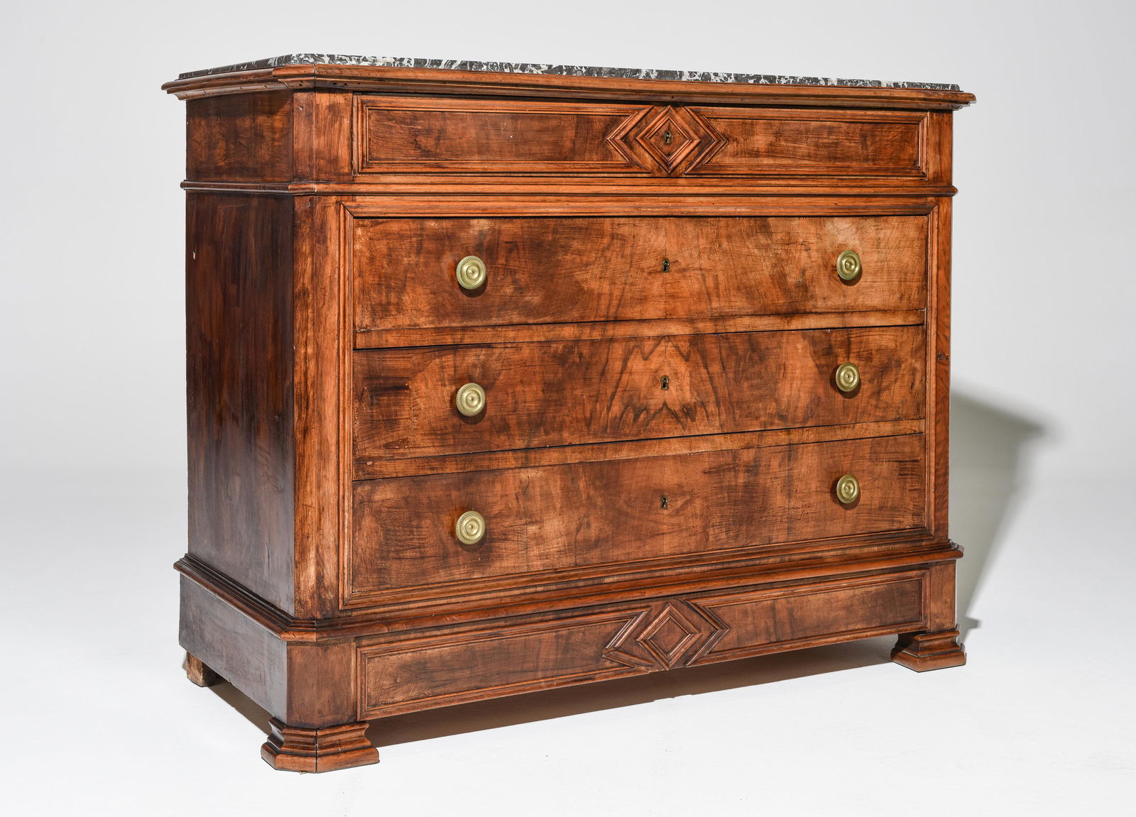 Louis Philippe Style Marble Top Commode (1 of 7)