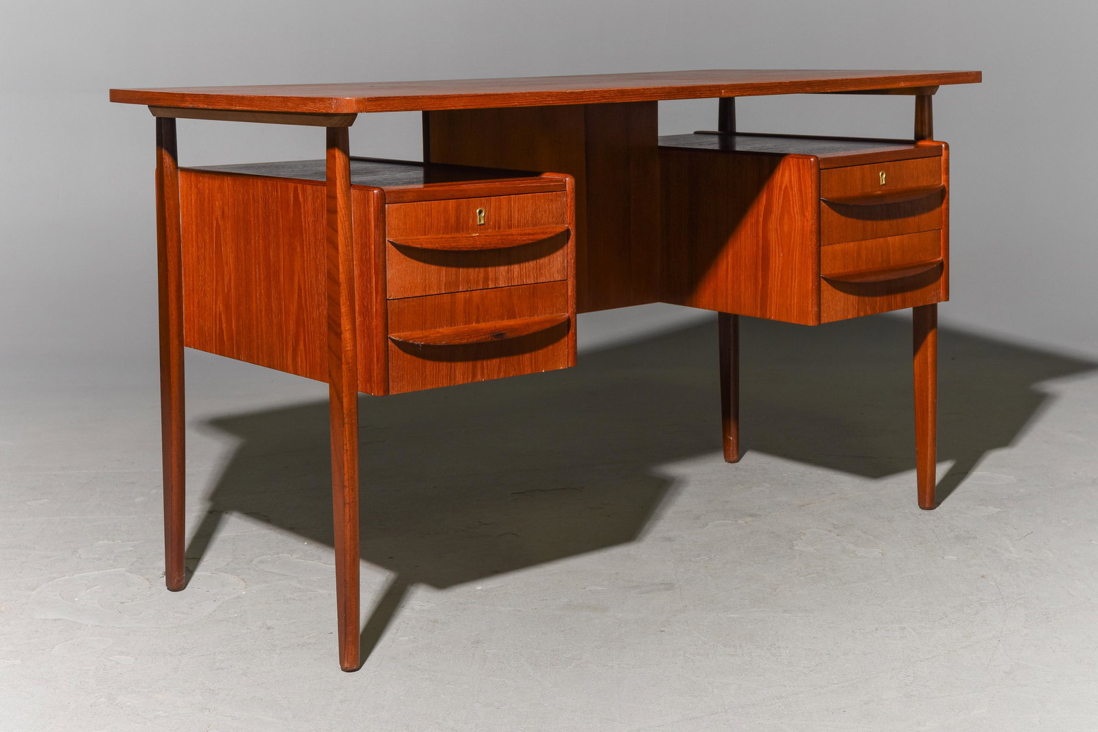 Scandinavian Teak Desk with Floating Top (1 of 5)
