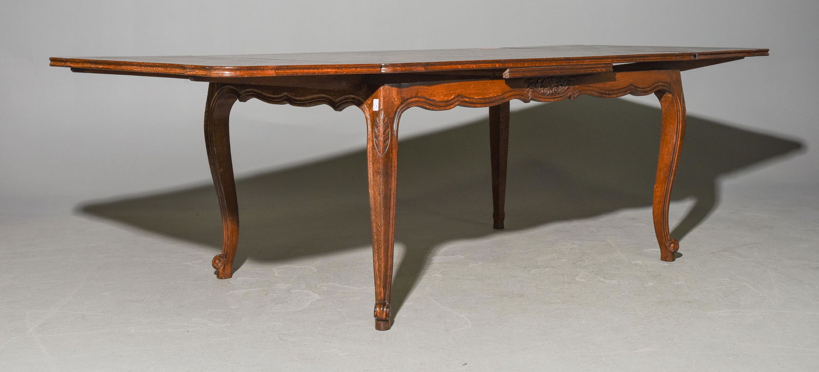 French Regency Style Oak Draw Leaf Table c.1930's (1 of 3)