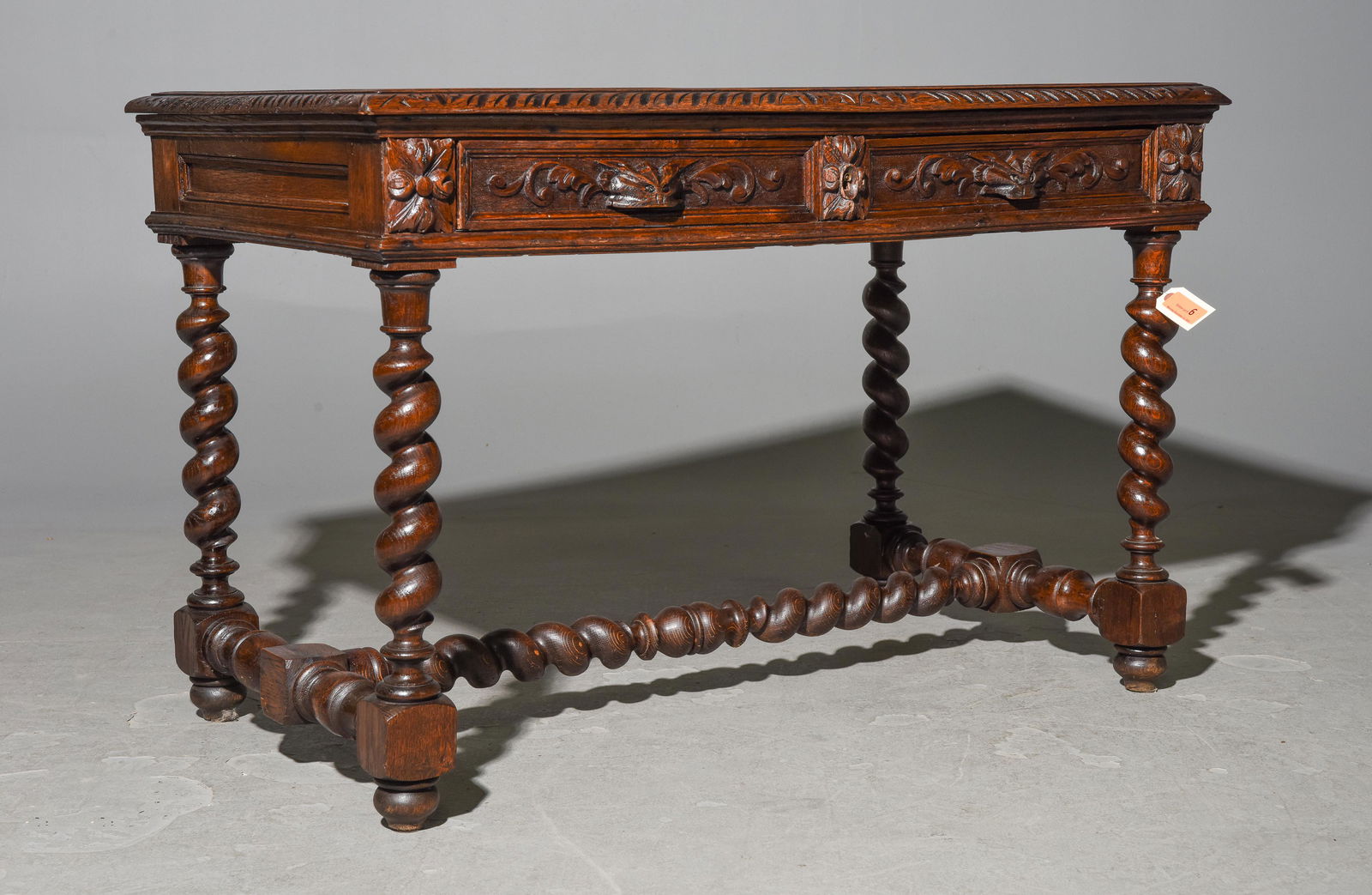 Louis XIII Style Barley Twist Writing Table c.1880's (1 of 6)