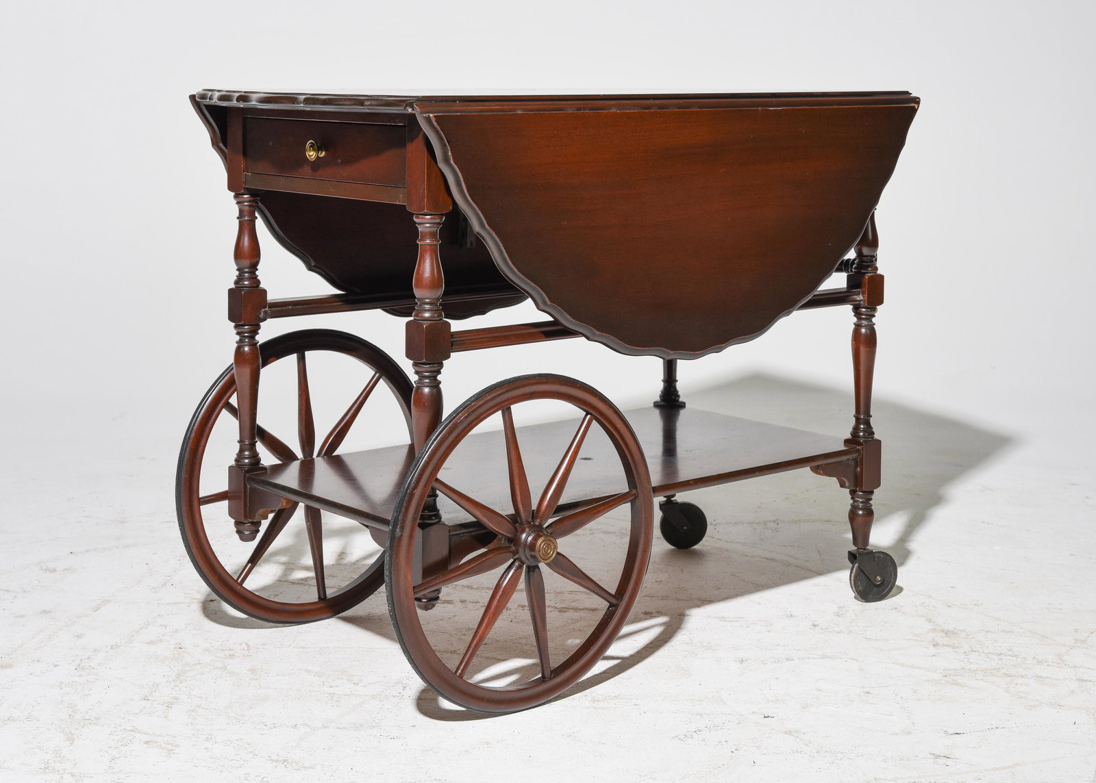 Mahogany Drop Side Trolley / Cart (1 of 3)
