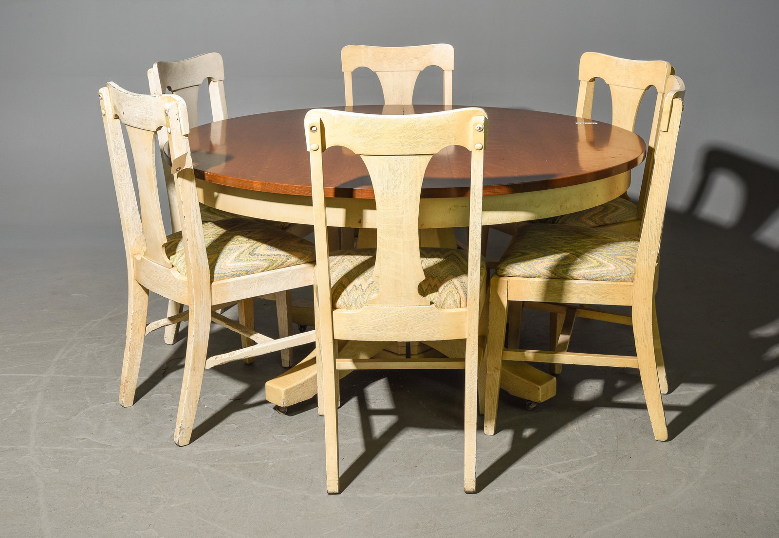 Painted Round Table & 6 Dining Chairs (1 of 5)