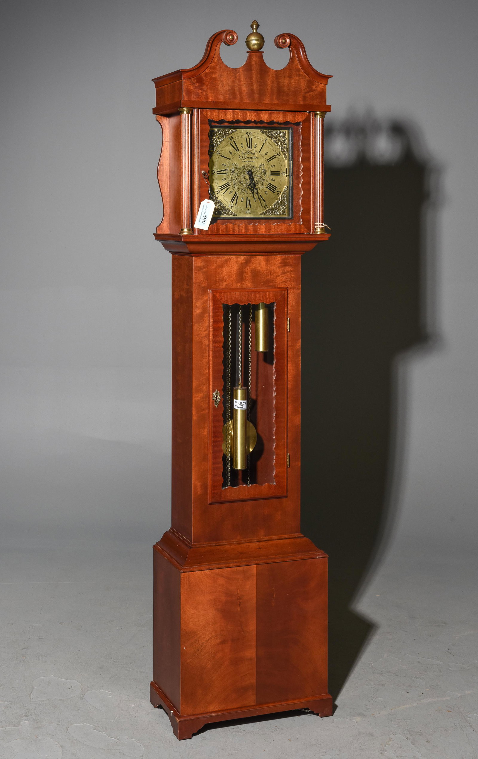 English Mahogany Grandfather Clock c.1920's (1 of 4)