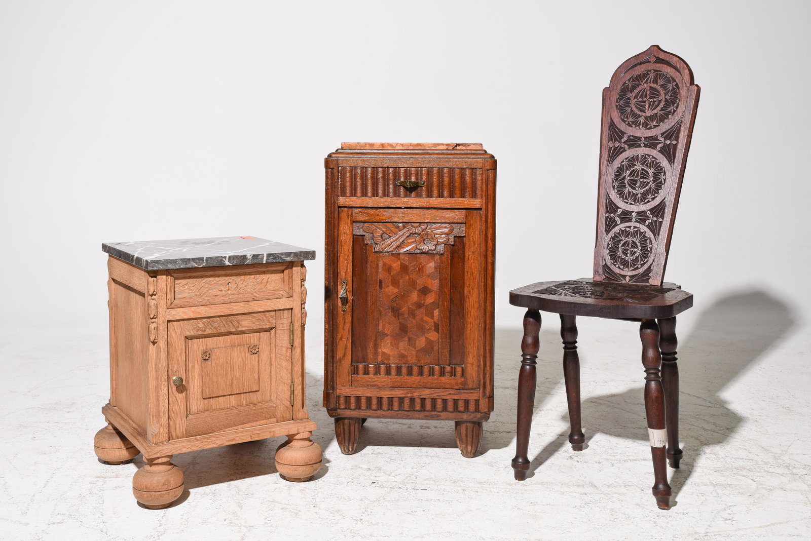 3pcs - Occasional Cabinets & Chair (1 of 5)