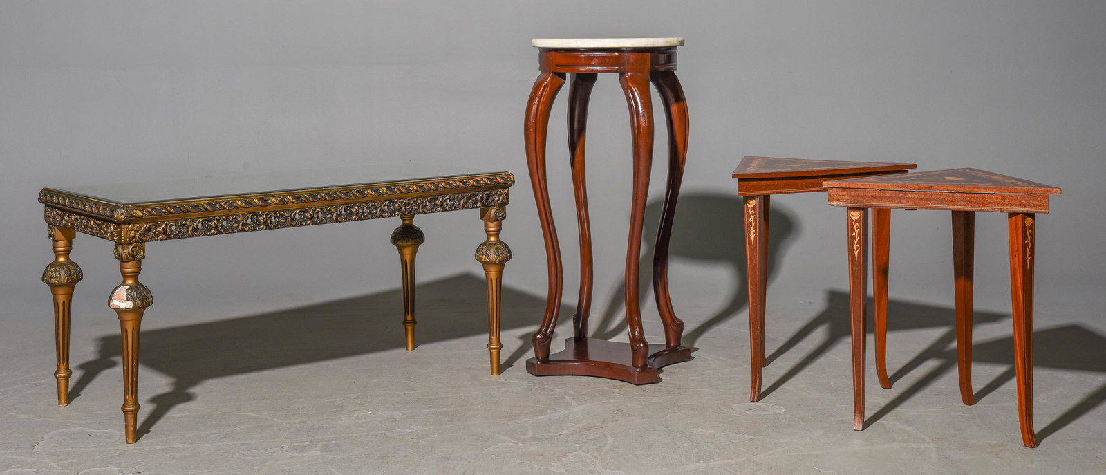 4pcs - Marble Top Stand, Coffee Table, Etc. (1 of 5)