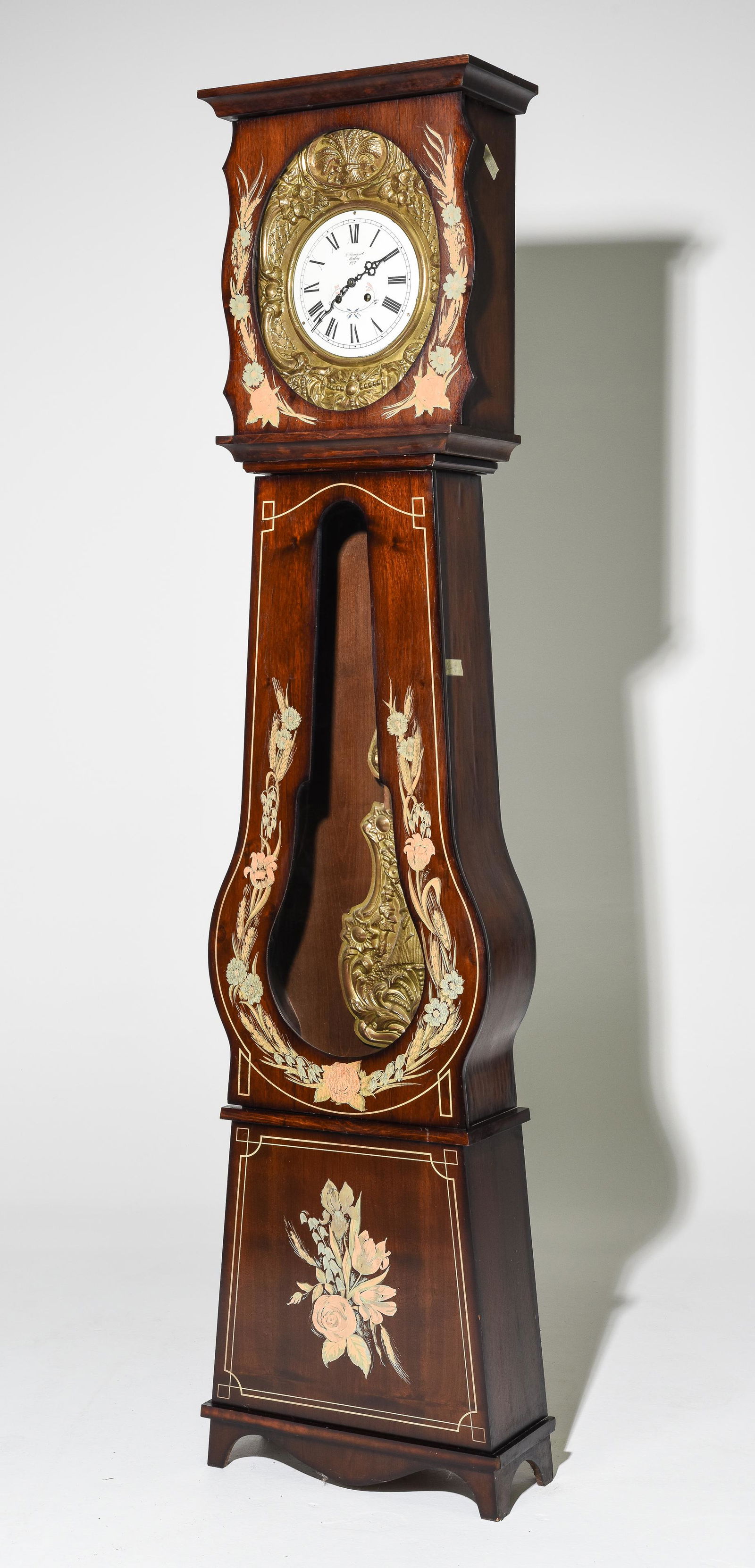 French Longcase / Grandfather Banjo Shaped Clock (0050) on Jan 02, 2023 Gallery Auctions in TX