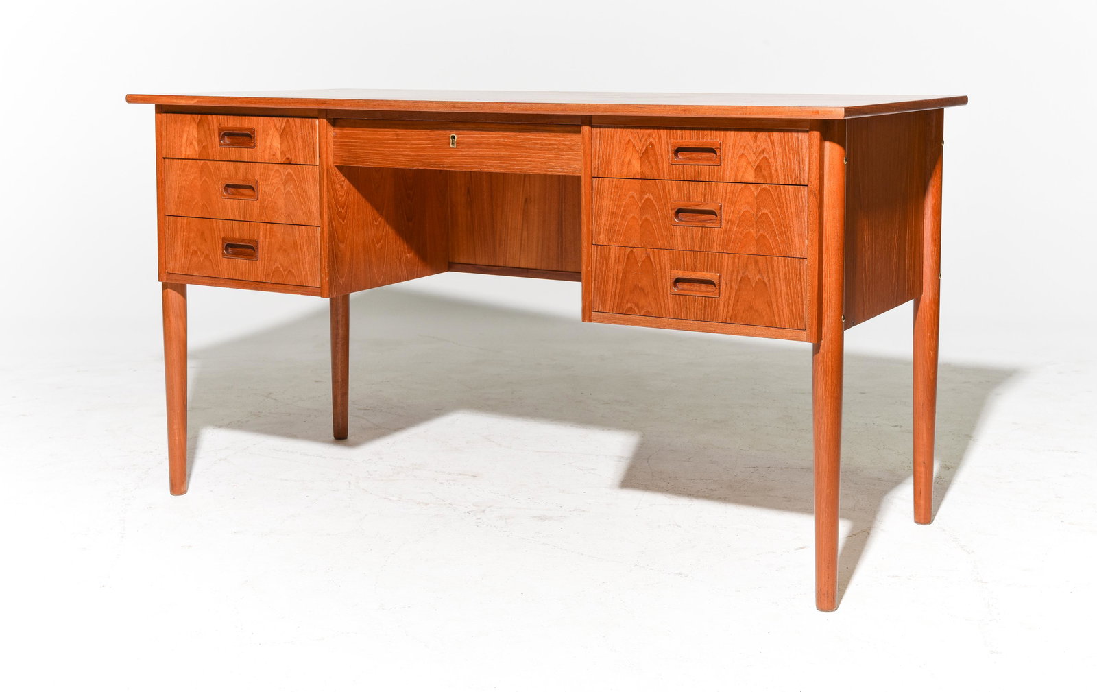 Scandinavian Teak Mid Century Modern Desk (1 of 3)
