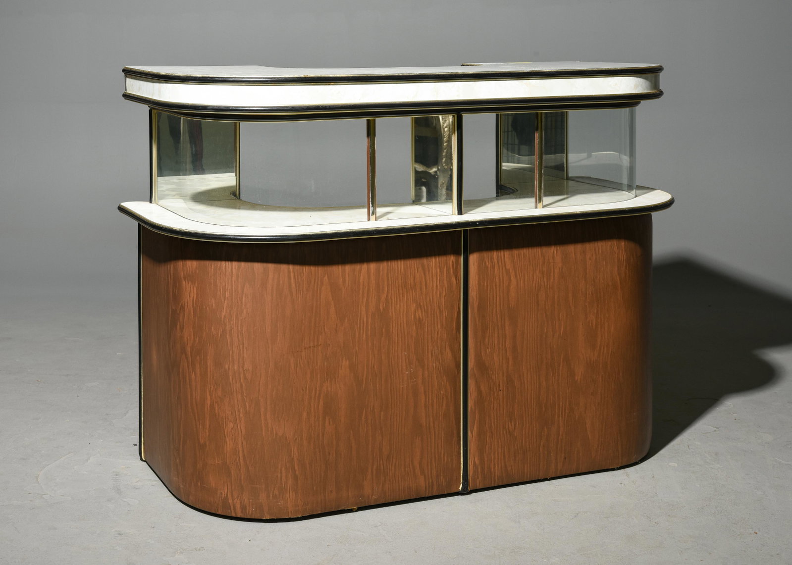 Mid Century Modern Laminate Home Bar: Danish Modern Style Laminate Home Bar