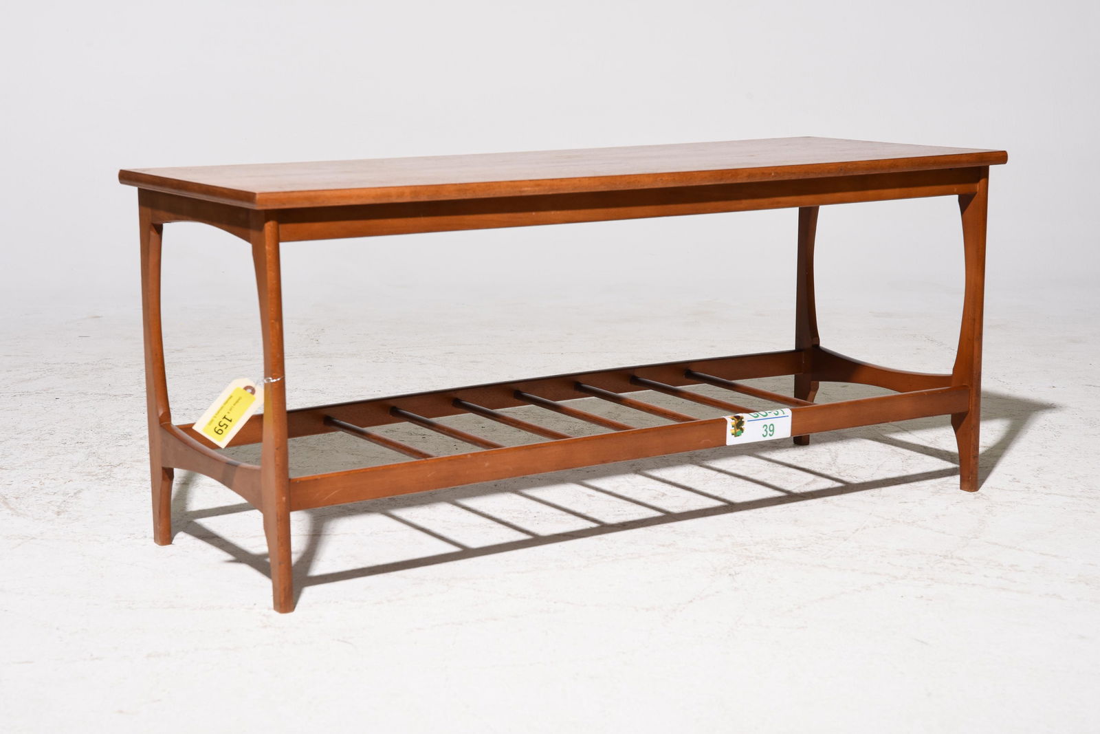 Mid Century Modern Coffee Table with Rack (1 of 3)