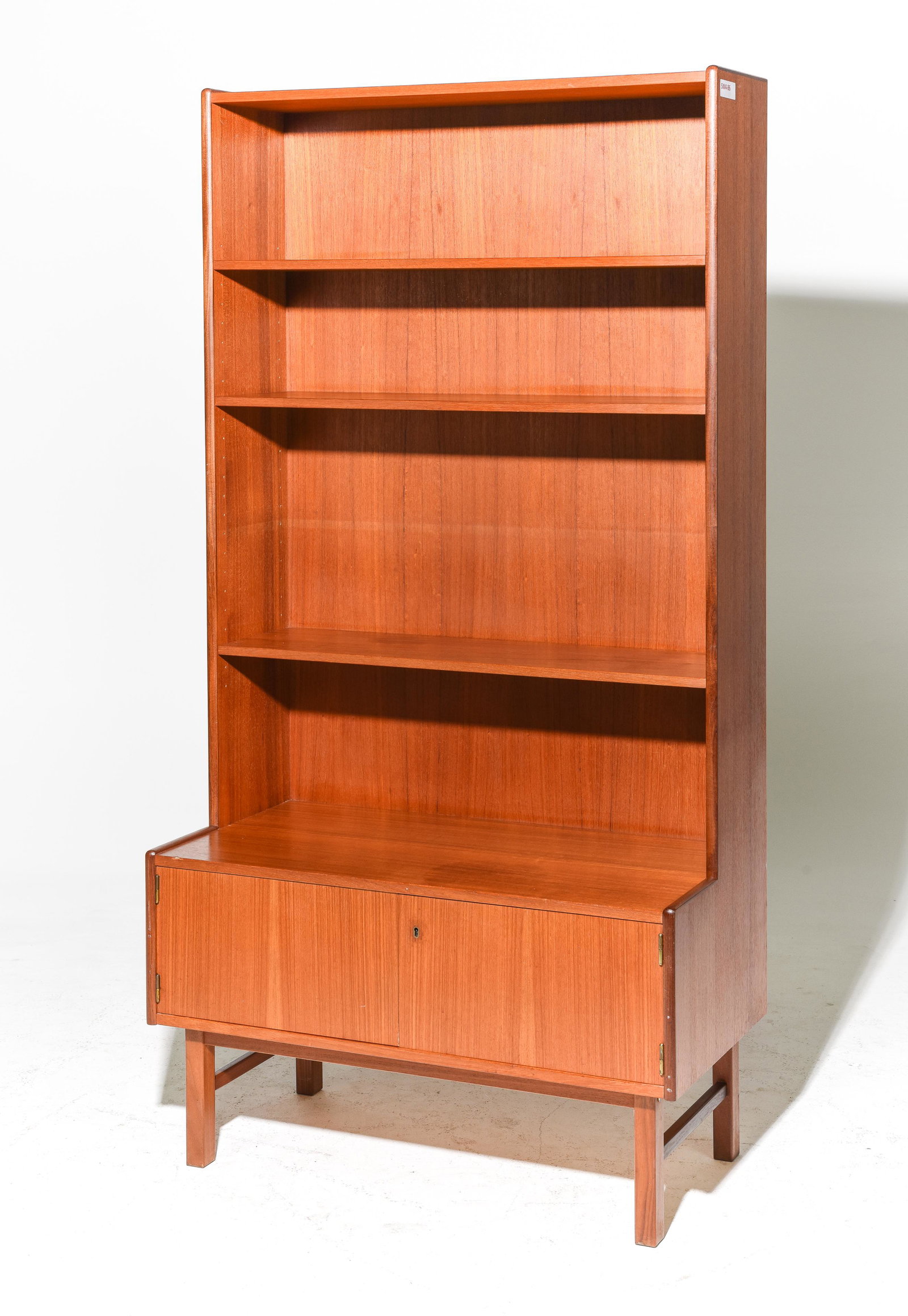 Scandinavian Mid Century Modern Teak Bookshelf: Scandinavian Mid Century Modern Teak Bookshelf
