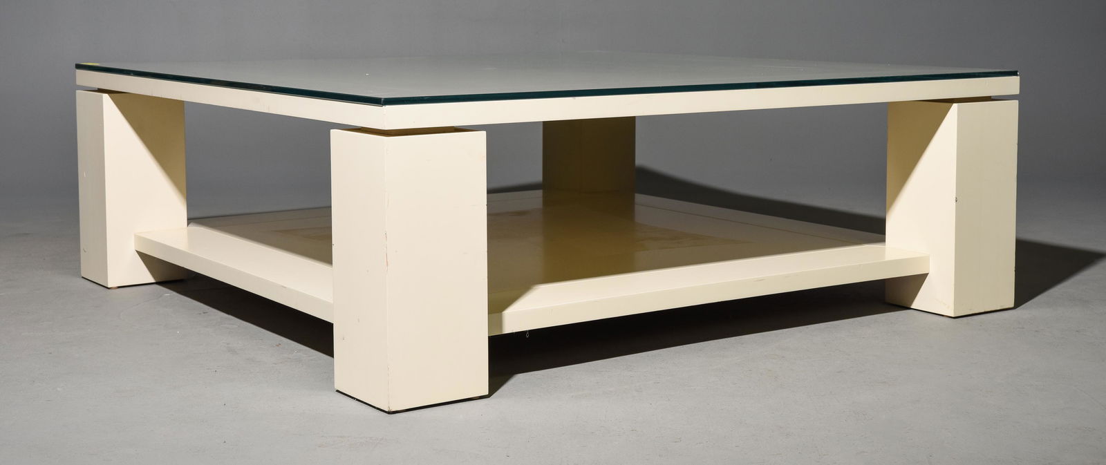 Very Large Modern Glass Top Cocktail / Coffee Table (1 of 6)