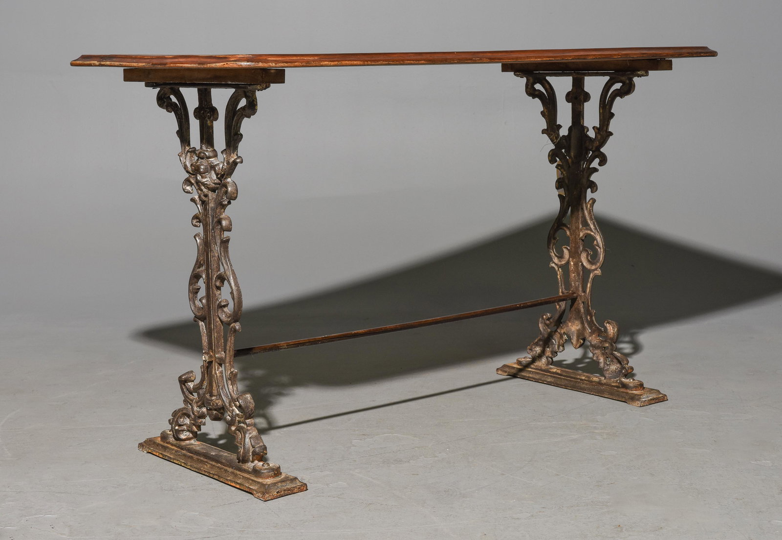 Rectangular Pub / Bistro Table with Iron Base #2 (1 of 3)