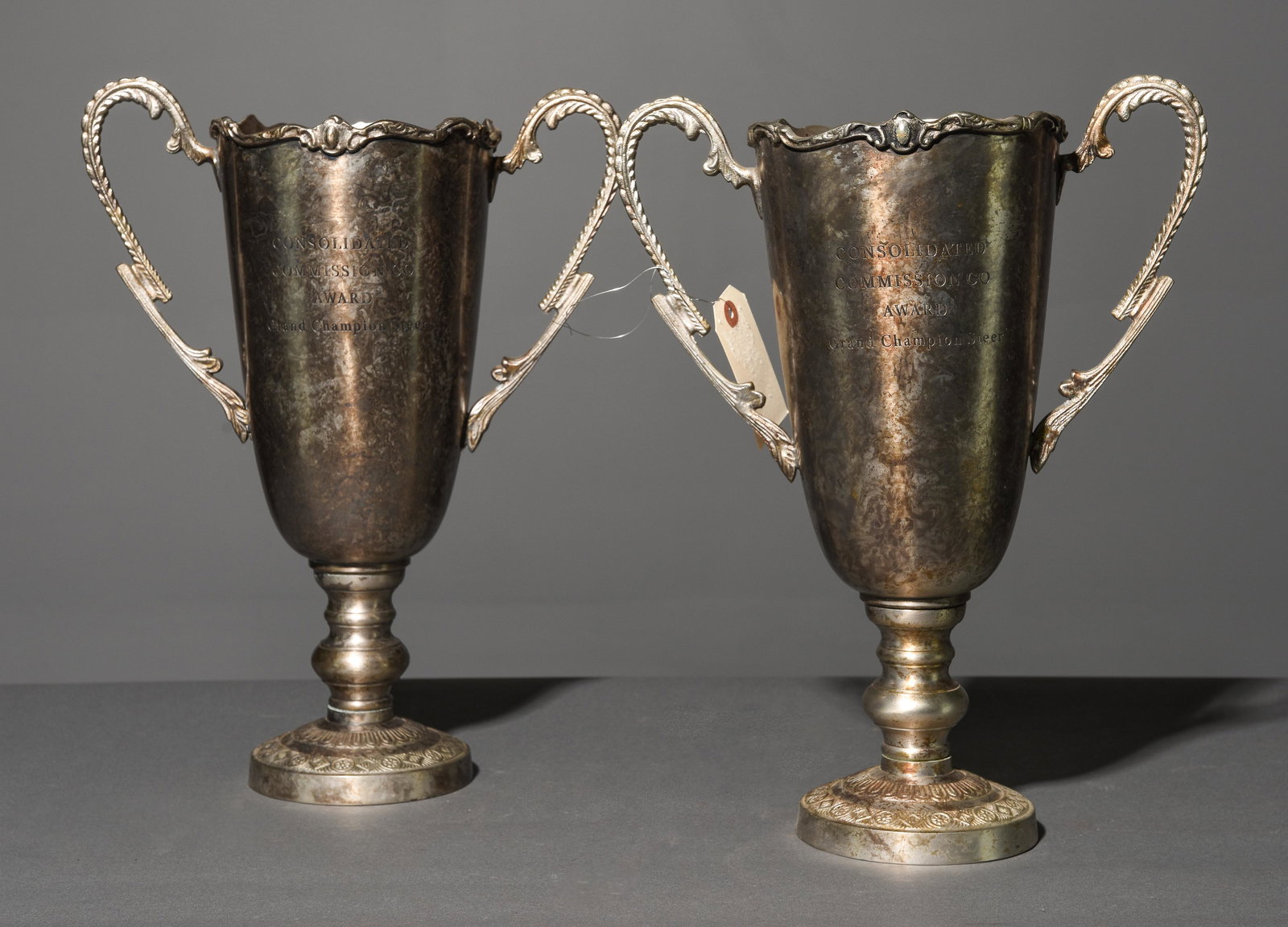 2 Grand Champion Steer Silverplate Trophies (1 of 4)