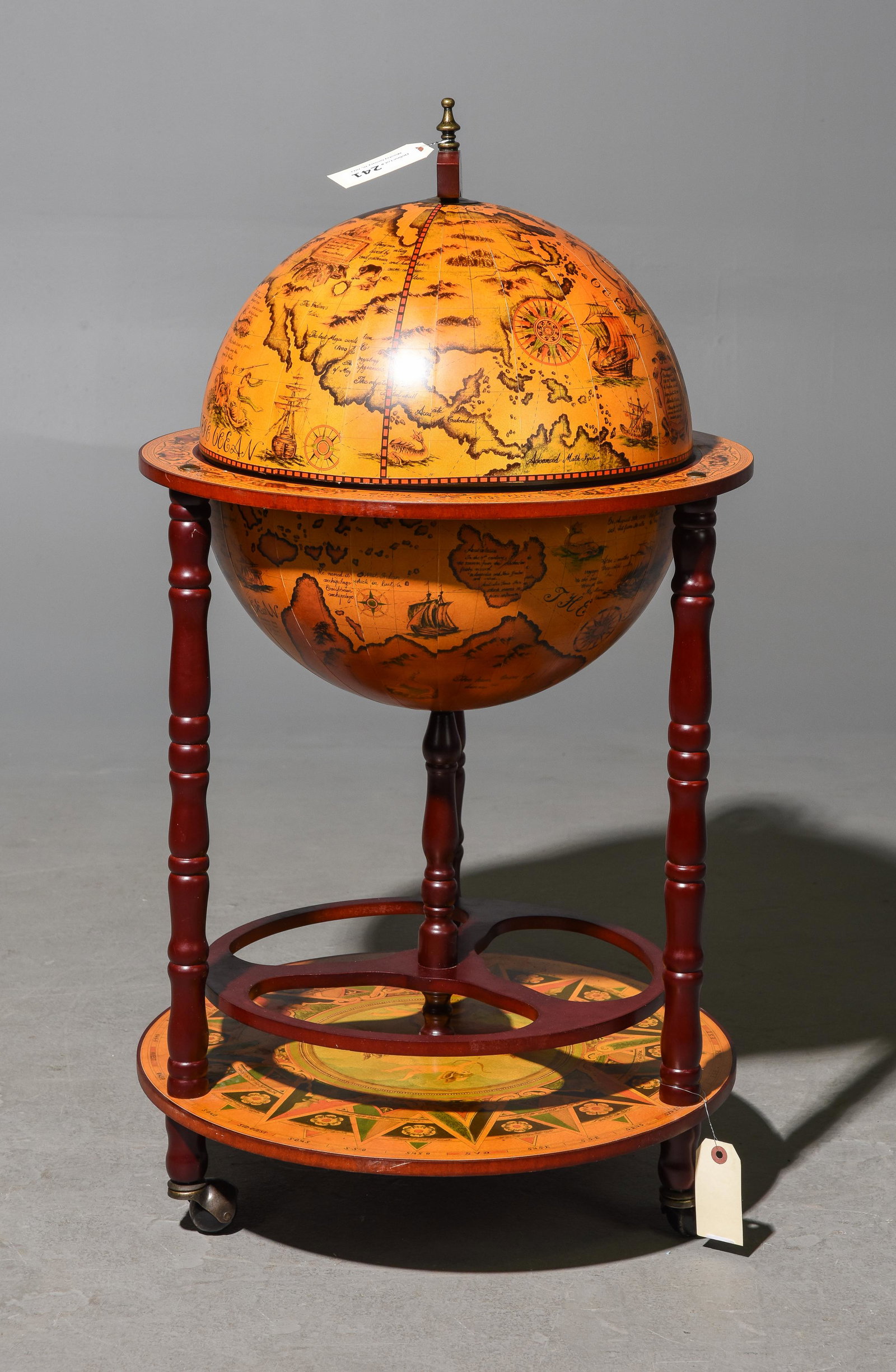 Globe Bar / Cocktail Cart c.1950's (1 of 5)