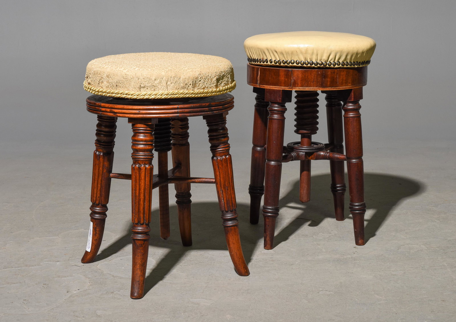 2 British Mahogany Piano / Adjustable Stools (1 of 3)