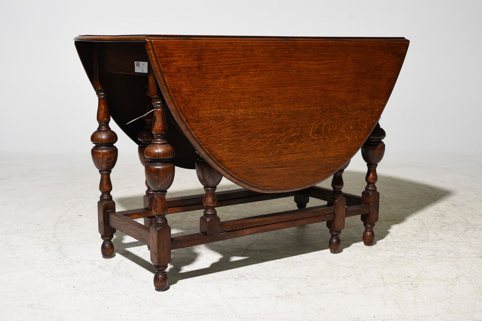 British Oak Drop Leaf Table c.1930's (1 of 3)