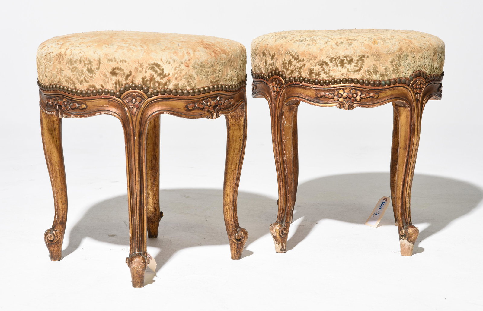 2 French Regency Style Gilded Stools (1 of 4)