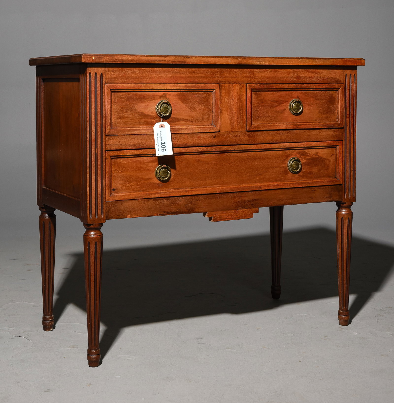 Louis XVI Style 3 Drawer Small Chest (1 of 3)
