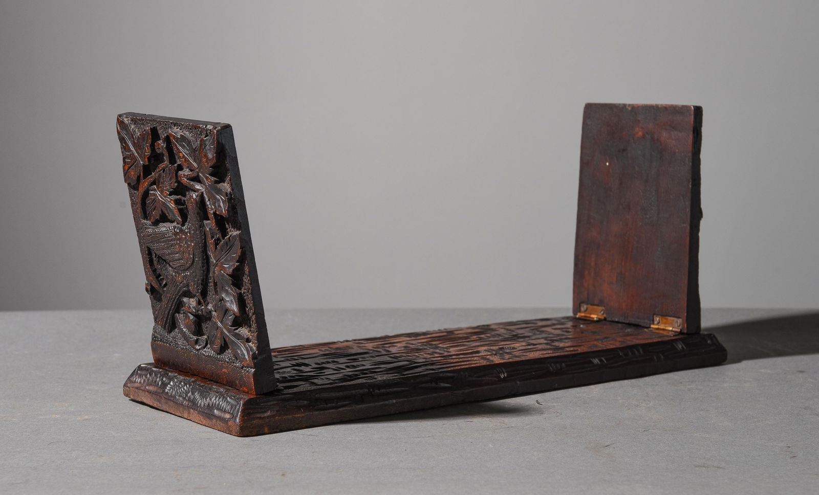 Black Forest Carved Small Book Rack (1 of 3)