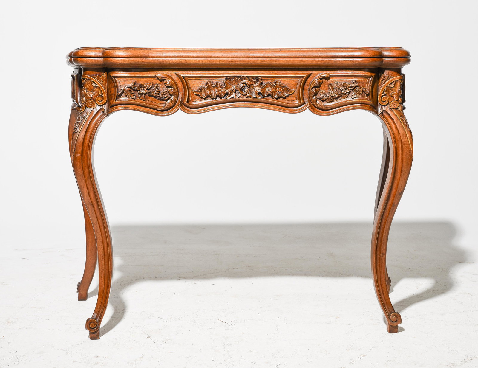 French Regency Style Walnut Game / Card Table (1 of 5)