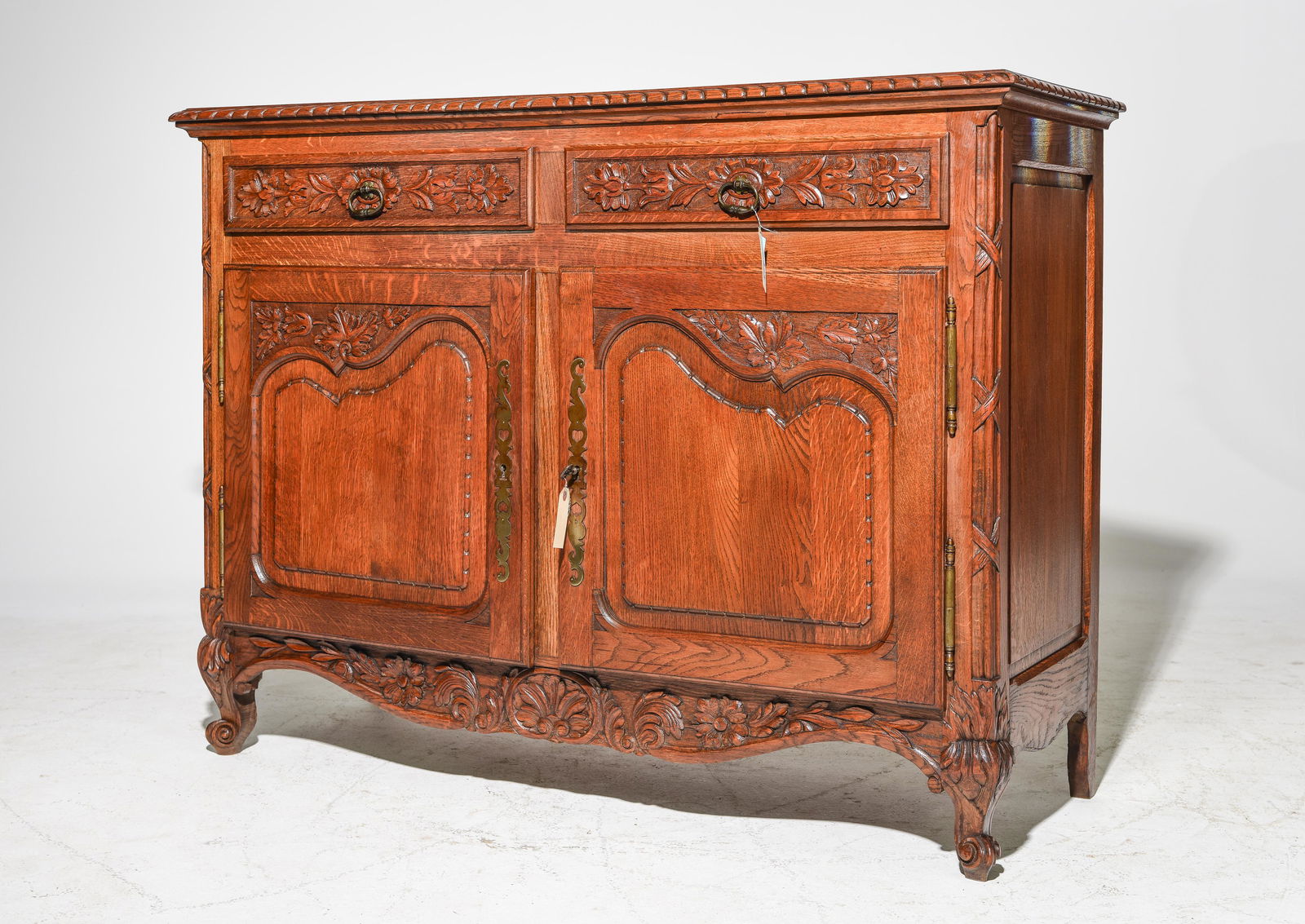 French Regency Style Carved Oak Buffet (1 of 4)