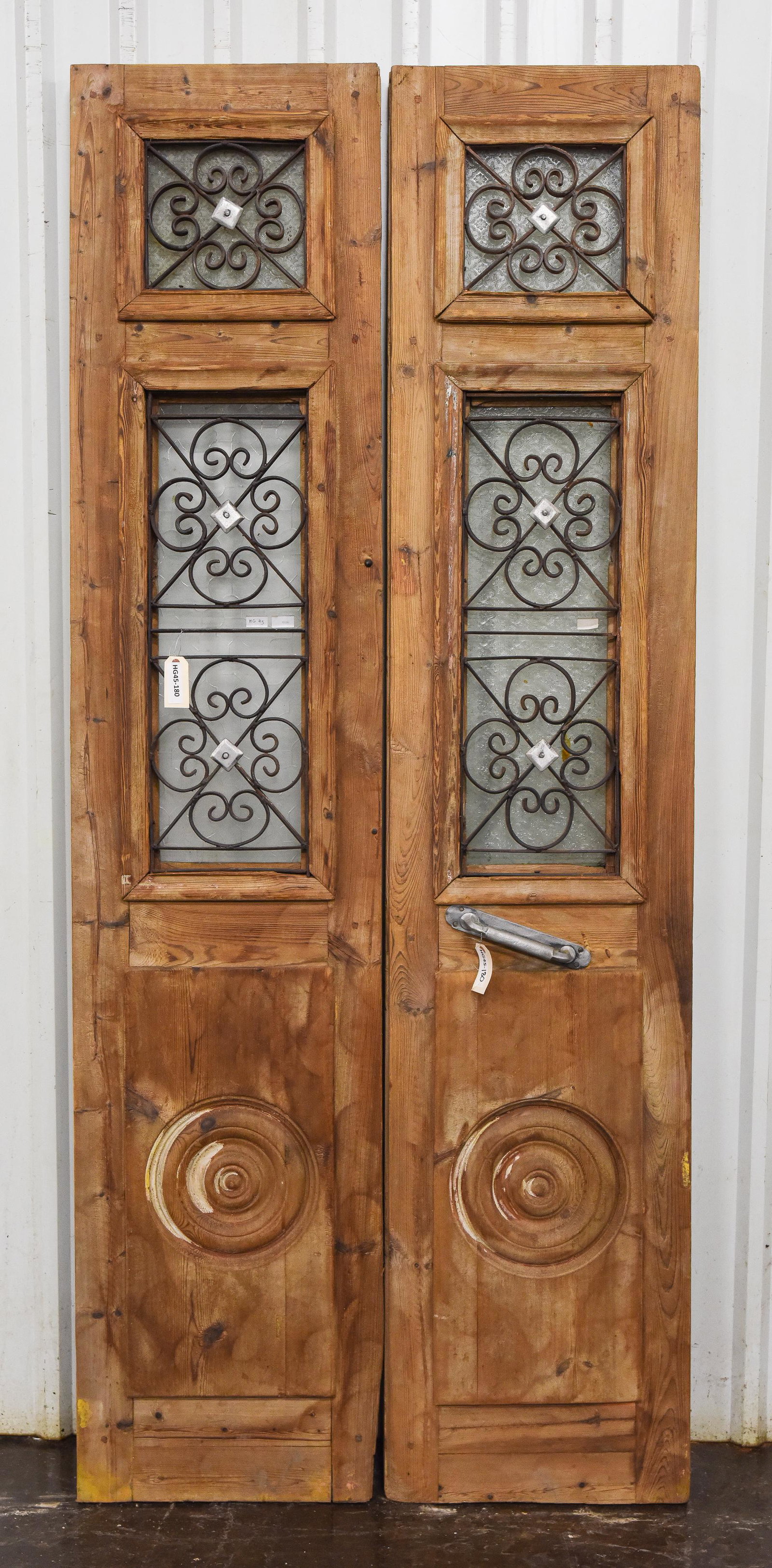 2 Panel Door with Glass & Iron Inserts #2 (1 of 5)