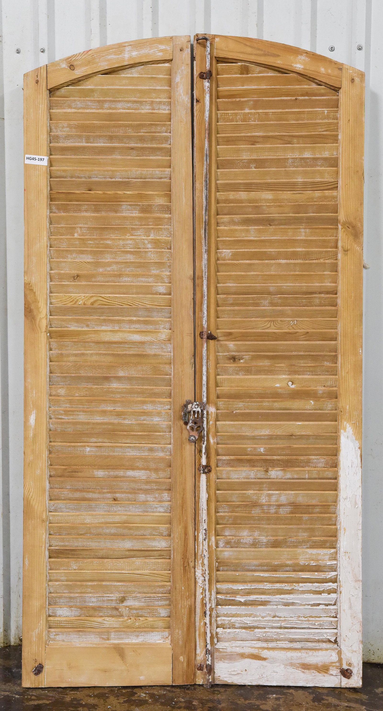 2 Painted Arch Top Shutter Doors / Panels (1 of 3)