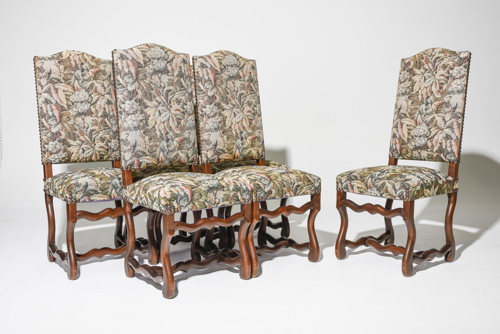Set of 6 French Mouton Style High Back Chairs (1 of 3)