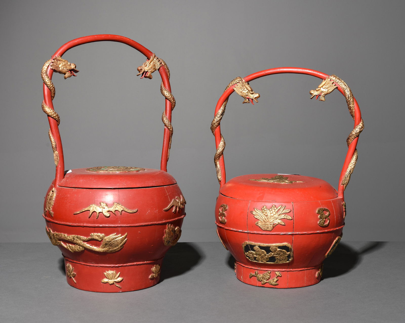 2 Asian Red Wedding Baskets (1 of 7)