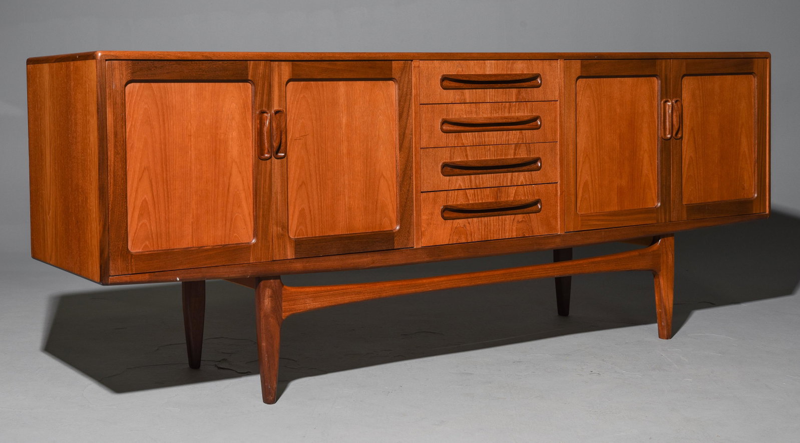 Mid Century Large "Fresco" Sideboard - G-Plan #1: This Danish Modern Style Teak Credenza is made by Mid Century Modern Furniture Maker G Plan ( Gplan ) & is part of their "Fresco" Range.