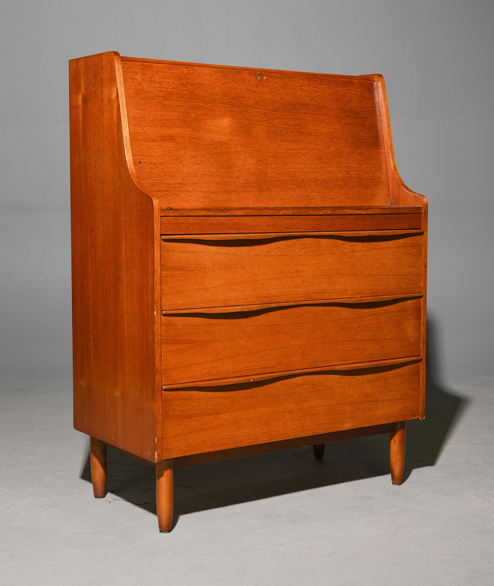 Mid Century Modern Teak Drop Front Desk (1 of 4)