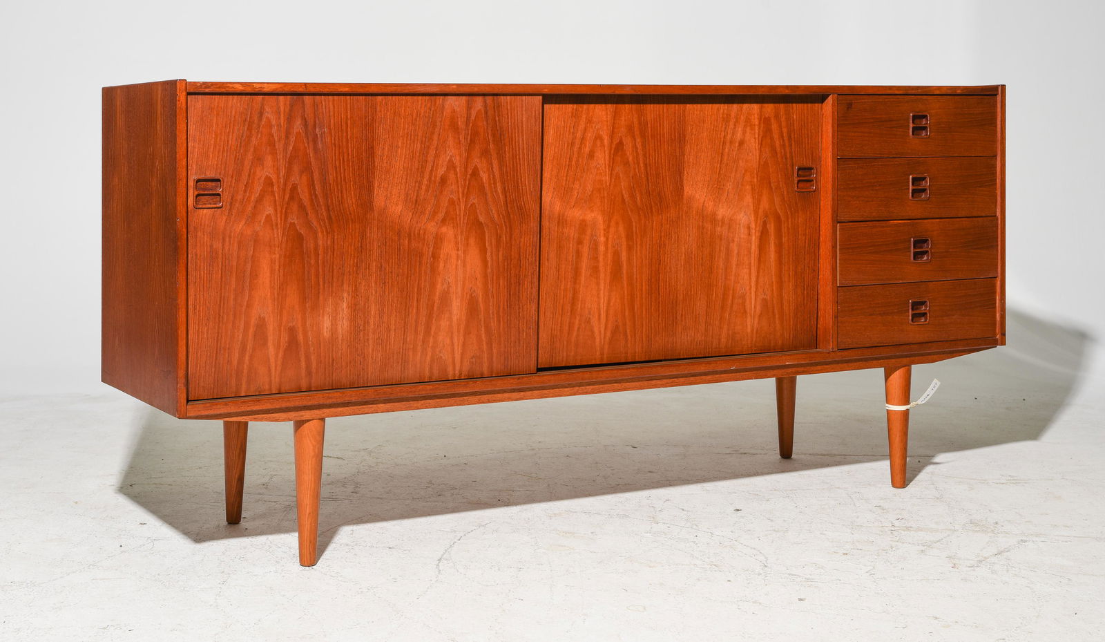 Danish Modern Teak Sliding Door Sideboard (1 of 7)
