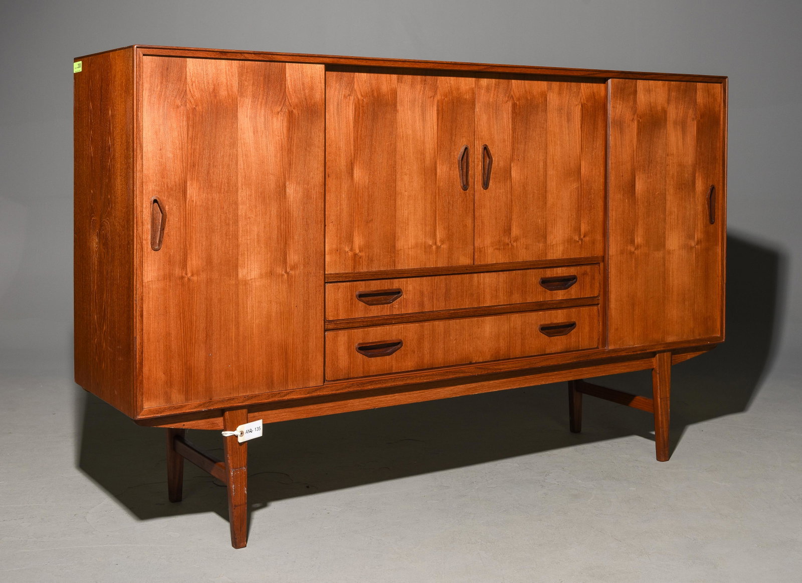 Danish Modern Teak Cocktail Cabinet: Danish Modern Teak Cocktail Cabinet / Highboard