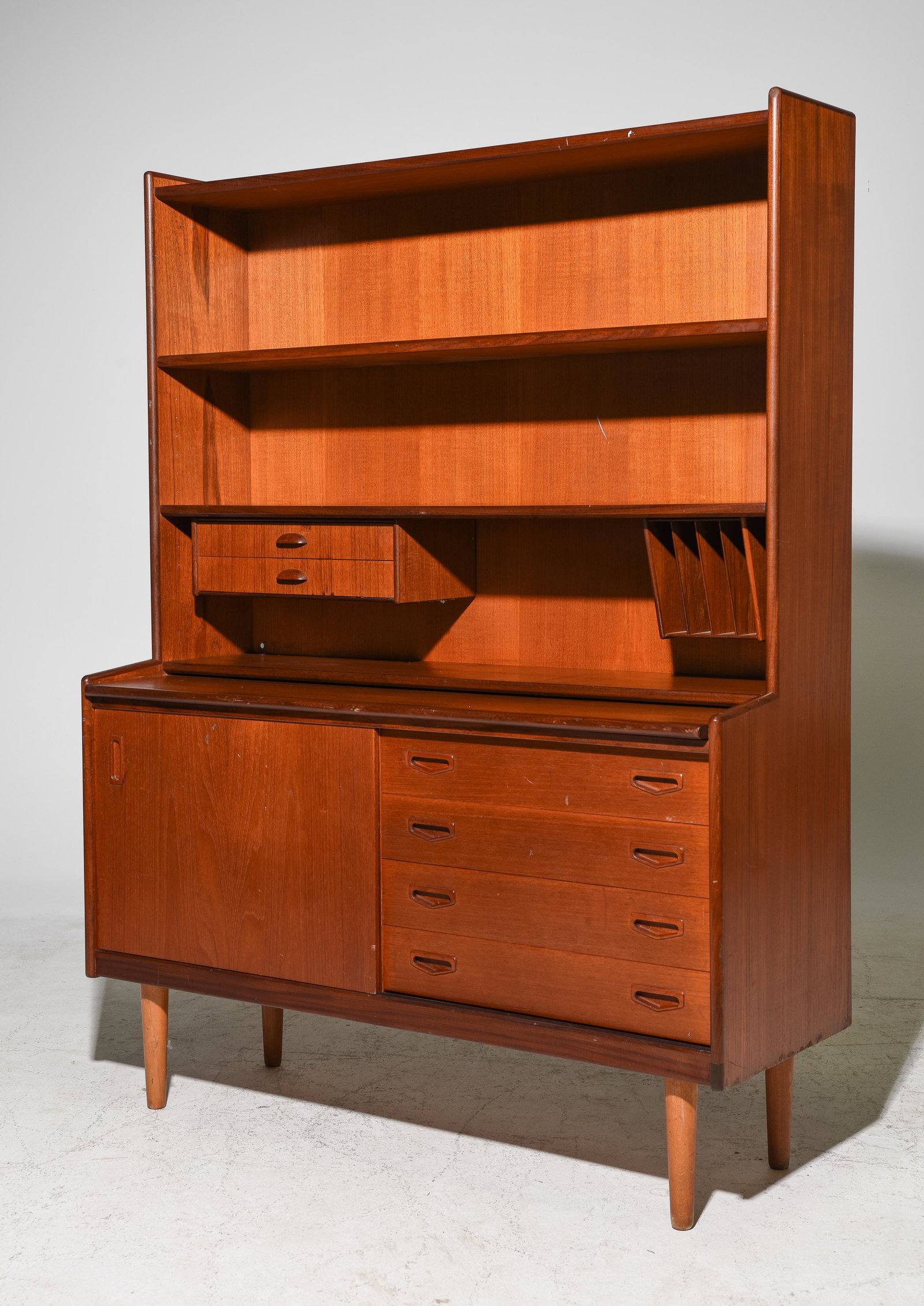 Scandinavian Mid Century Modern Bookshelf / Desk (1 of 4)