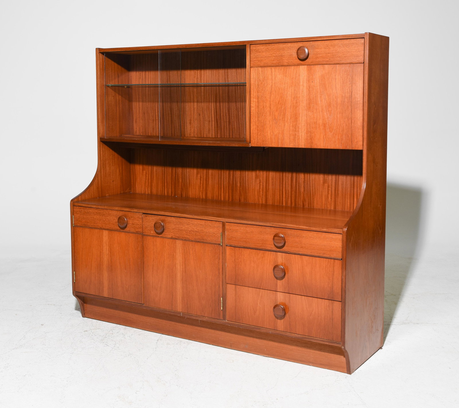 Mid Century Modern Cocktail Hutch: Danish Modern Style Cocktail Hutch - Legate
