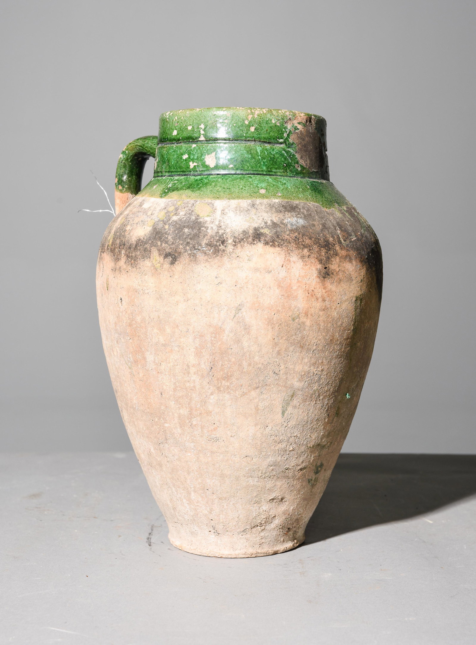 French Confit Pot / Jug with Green Glaze (1 of 3)