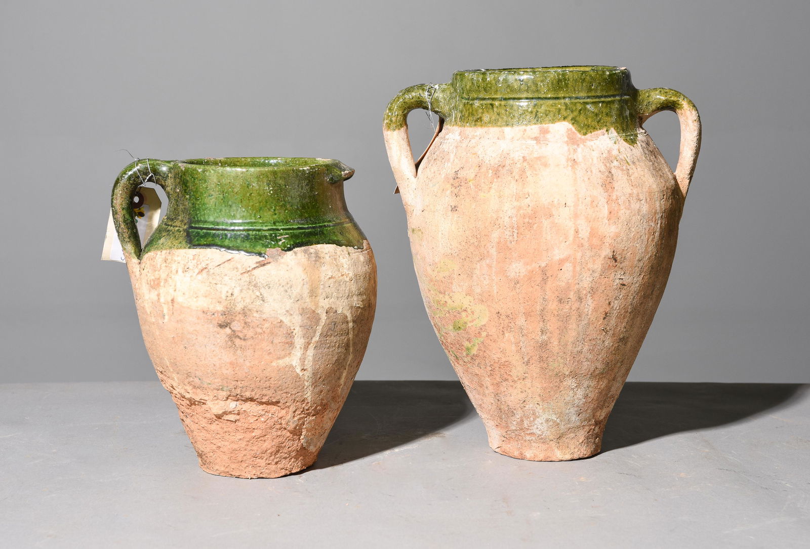 French Confit Pot / Jug with Green Glaze (1 of 4)