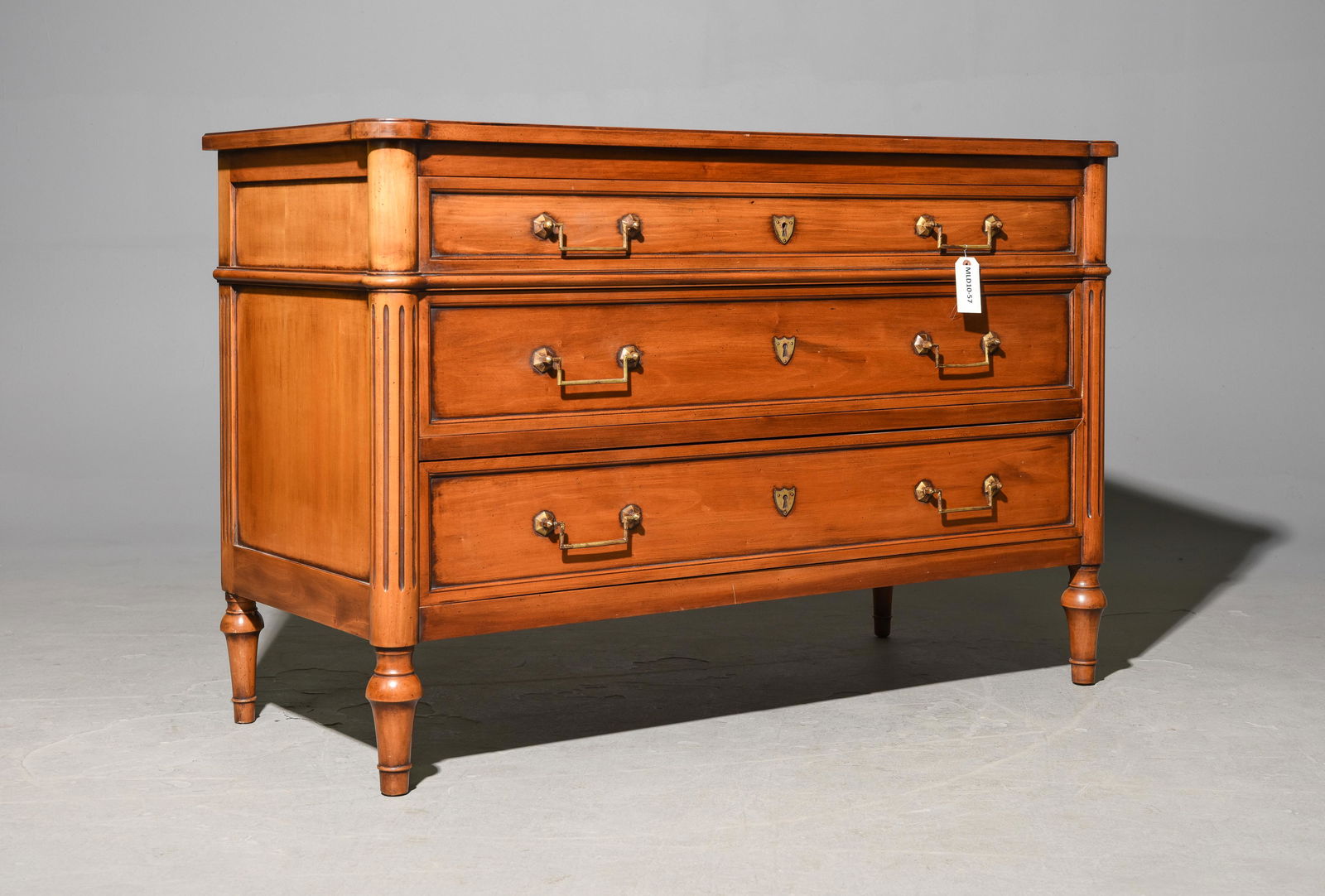 French Louis XVI Style 3 Drawer Mahogany Chest / Commode (1 of 4)