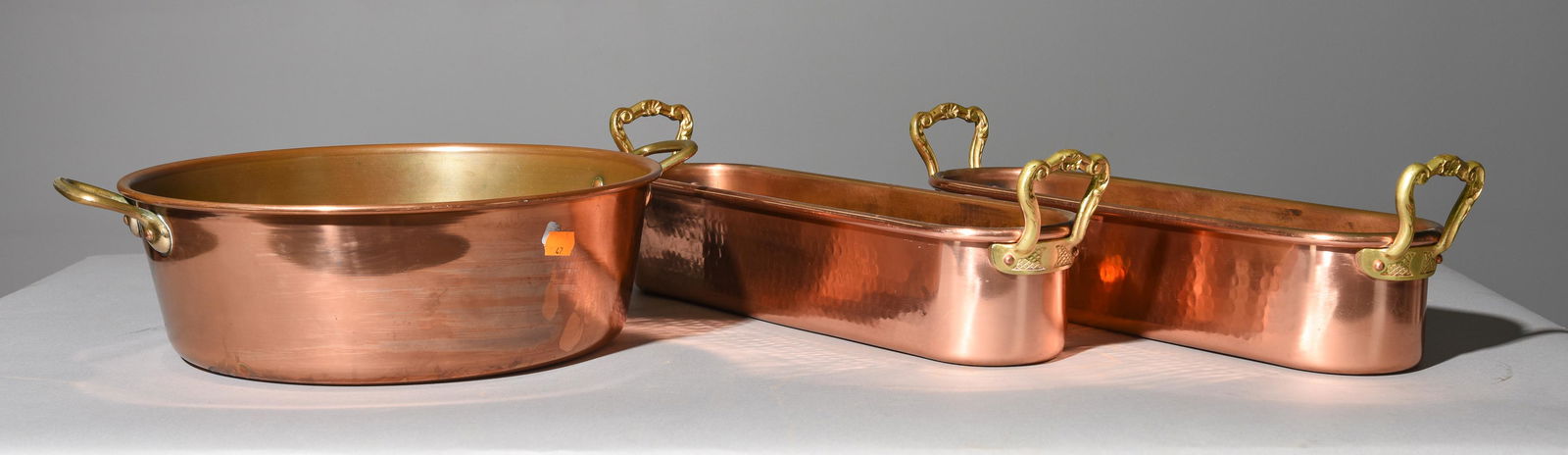 2 French Copper Fish Kettles & 1 Jam Pan (1 of 4)