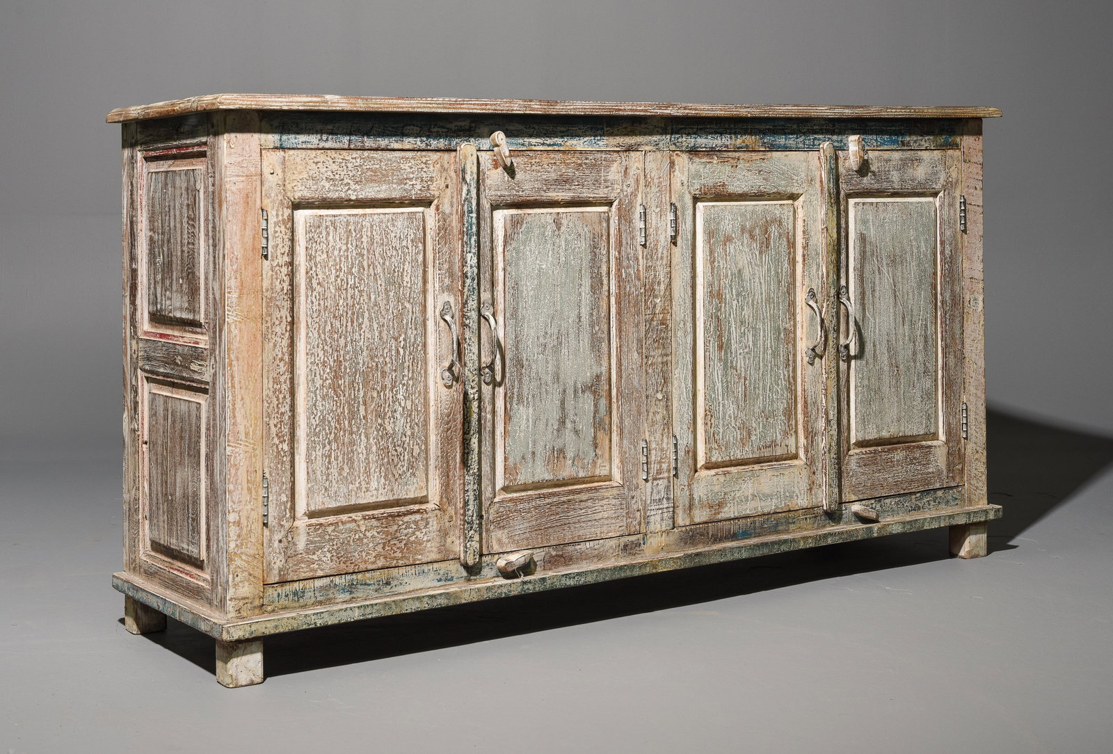 Painted 4 Door Low Credenza / Sideboard (1 of 5)