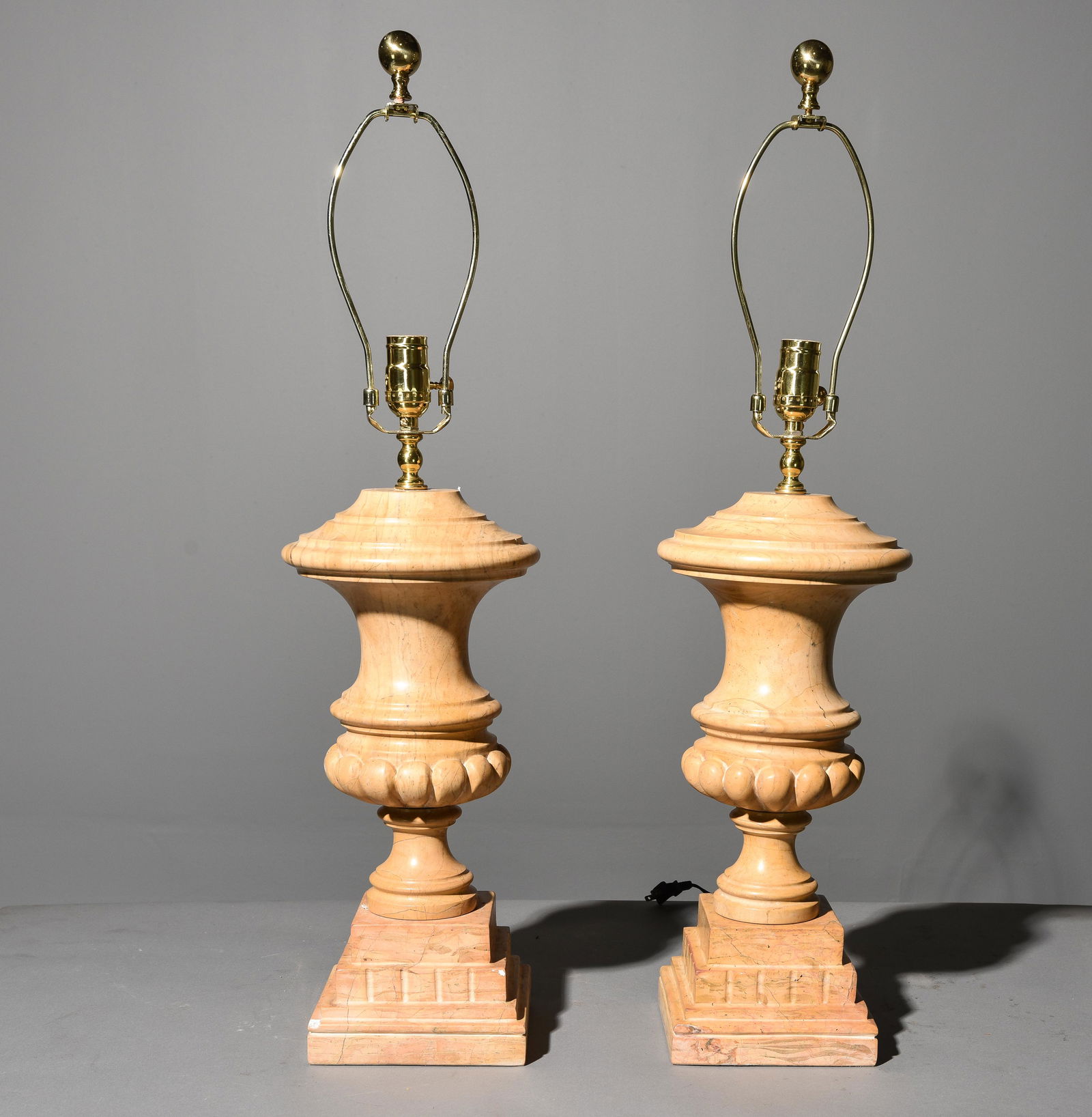 Pair of Marble Table Lamps (1 of 4)