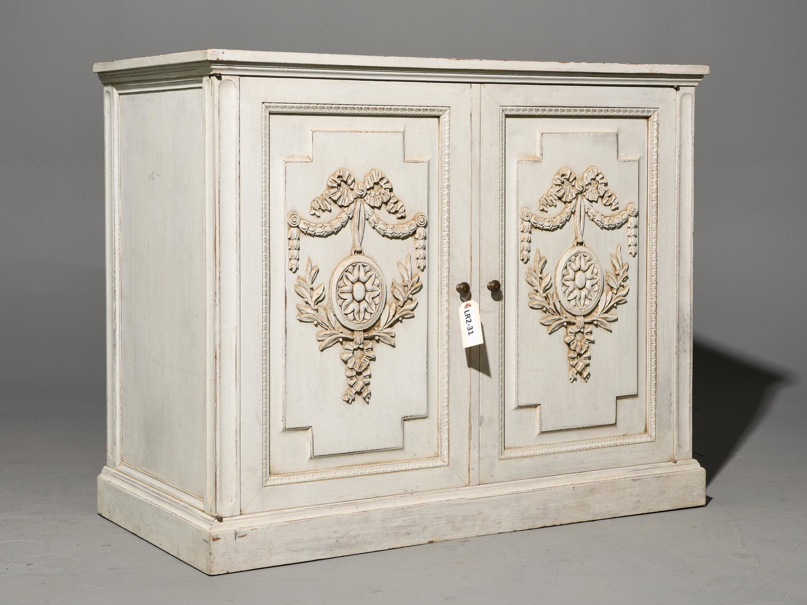 Painted 2 Door Cabinet (1 of 4)