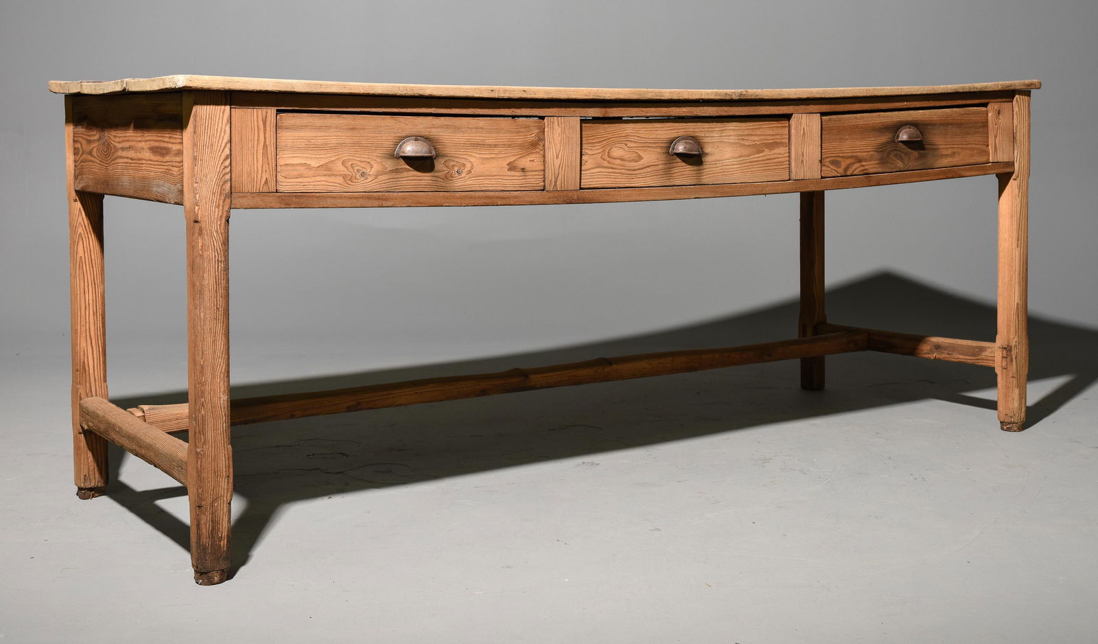 French Rustic Oak Table with Drawers - Floor to under is 22.5 inches (1 of 4)