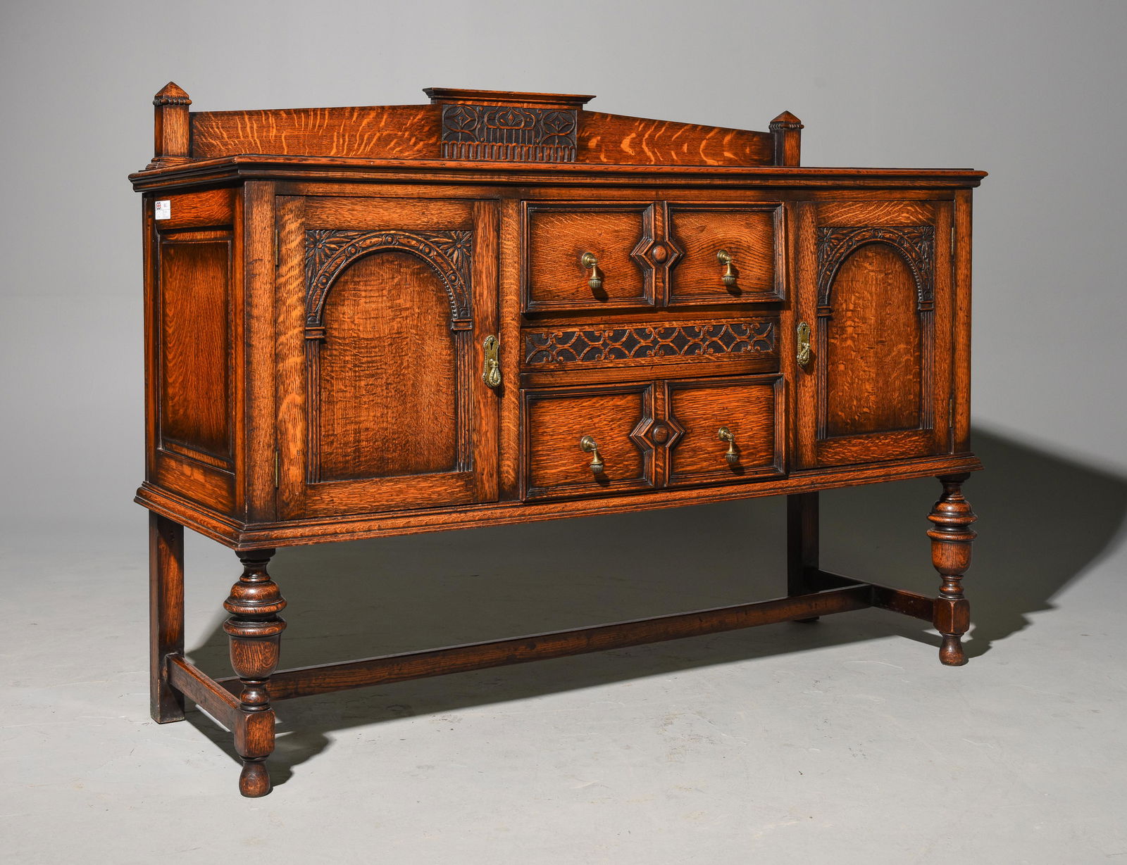 Jacobean Oak Sideboard / Server (1 of 5)