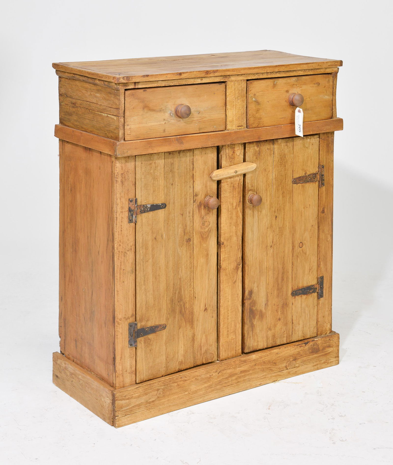 English Pine Cabinet with 2 Drawers (1 of 4)